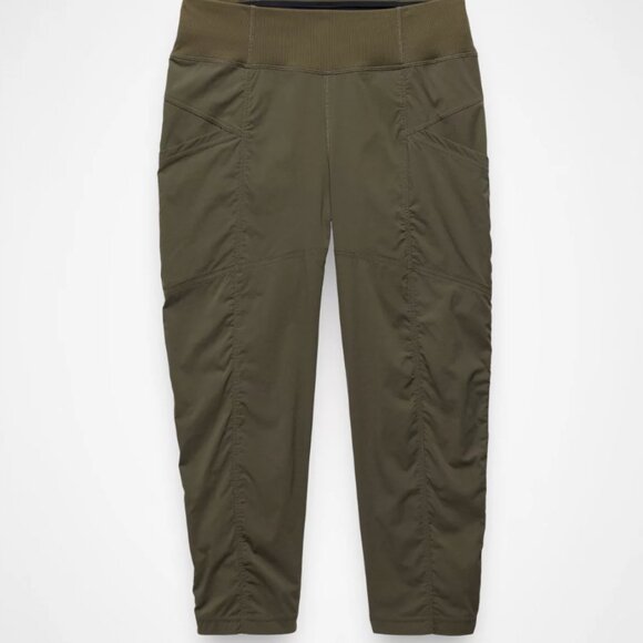 Prana Koen Cropped Pants - Women's XXL - Grape Leaf (Olive Green) Color - Picture 1 of 7